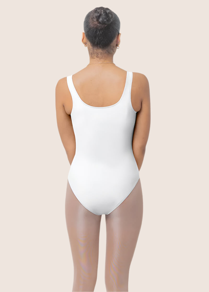 Tank Leotard with Scoop Neck Top Bodysuit